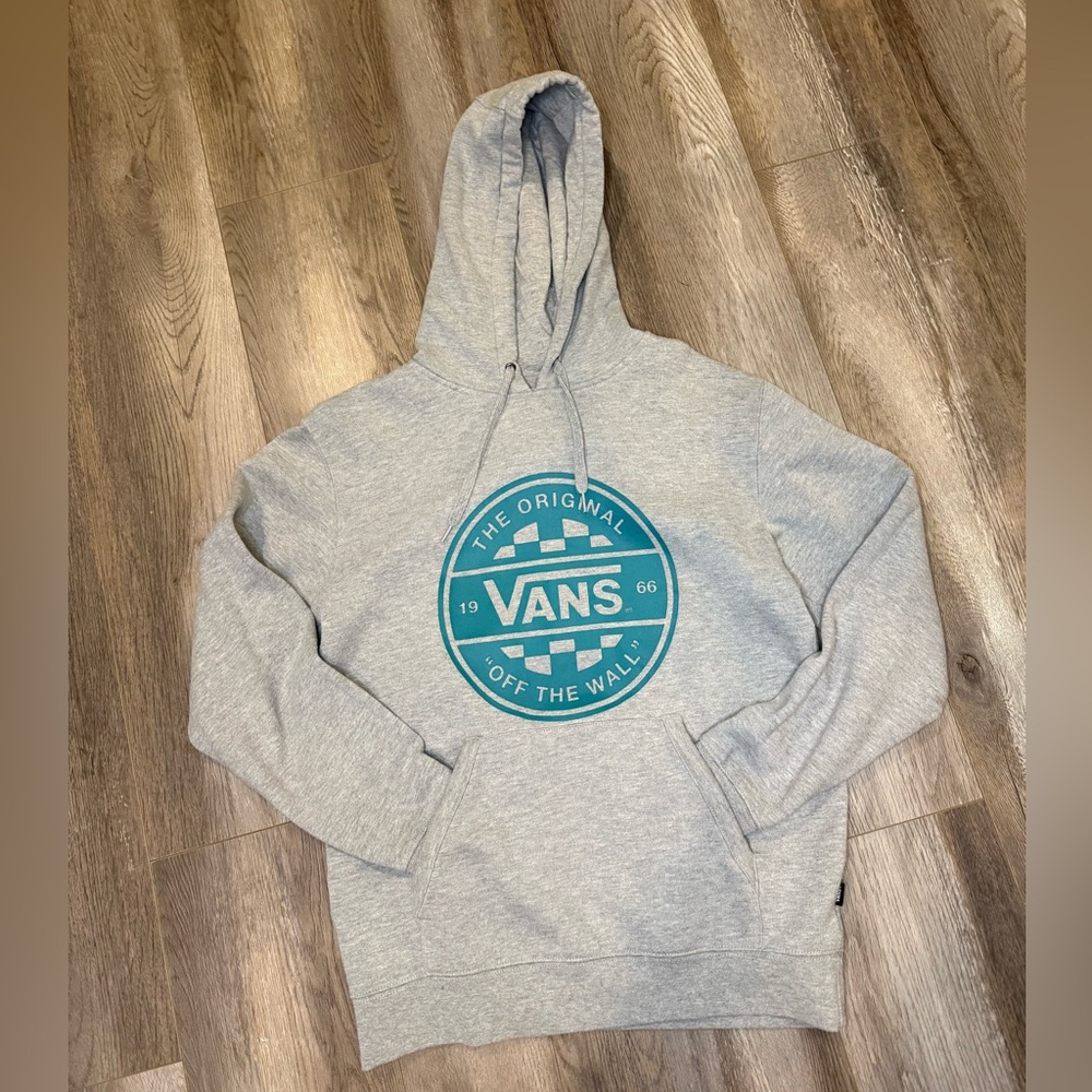 VANS PULLOVER HOODIE Men’s Grey Teal Small